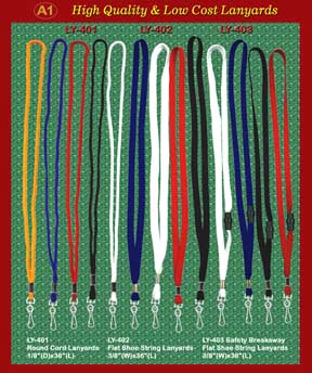 Lanyards Main-4: The Plain Simple,Basic,Cheap, and safety Badge Lanyard with Low cost and Great
Looking