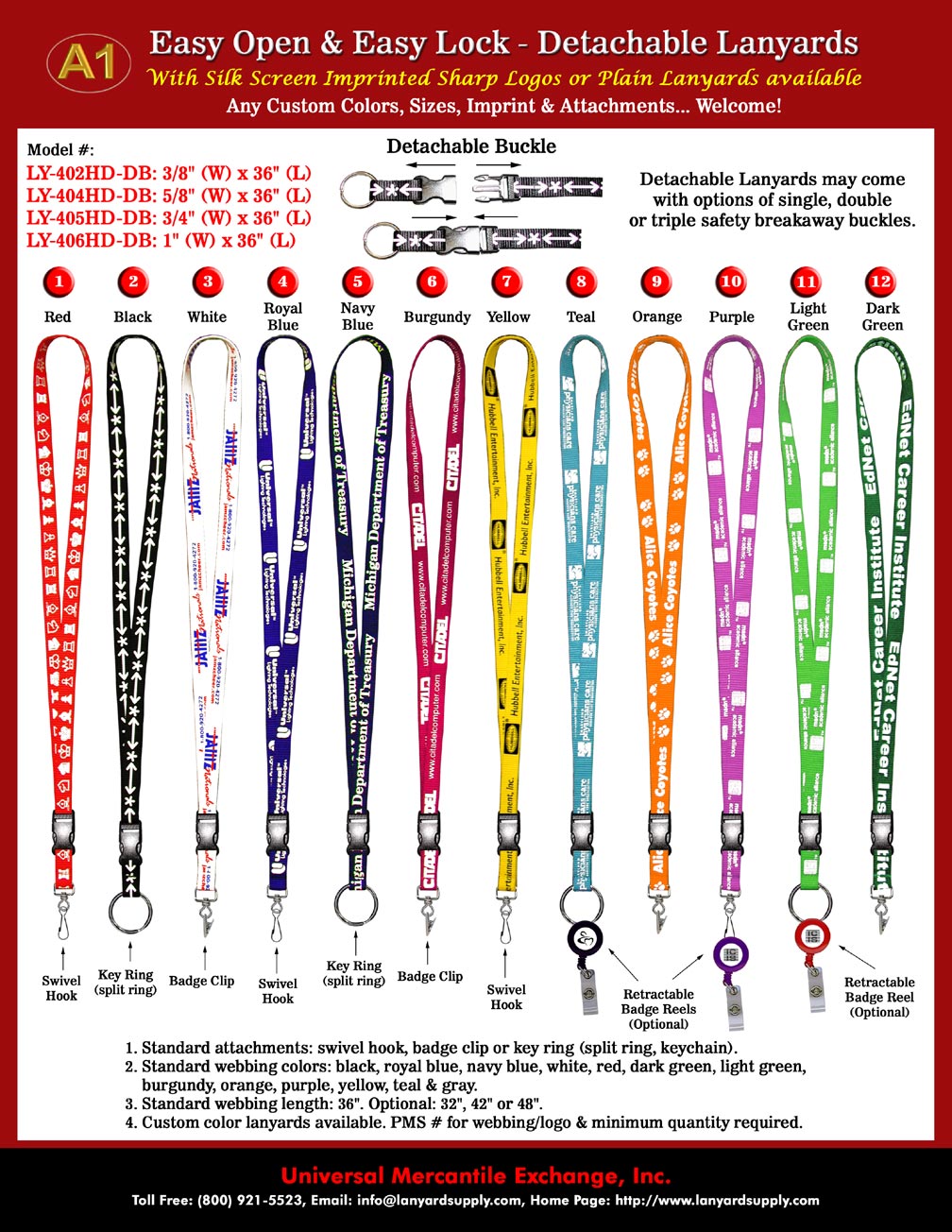 We make neck lanyards and neck lanyard ID holder supplies for school, business, conventions and sports with your neck ID system designs.