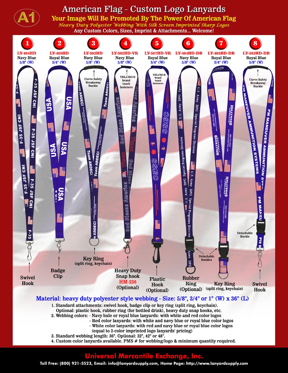We make promotional lanyards and promotional lanyard supplies to fit your limited budget.
